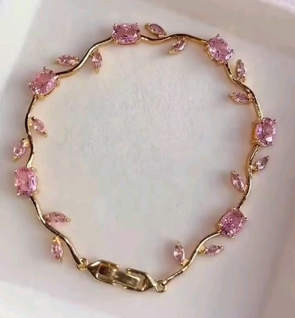 🌷Pink Tulip Bracelet